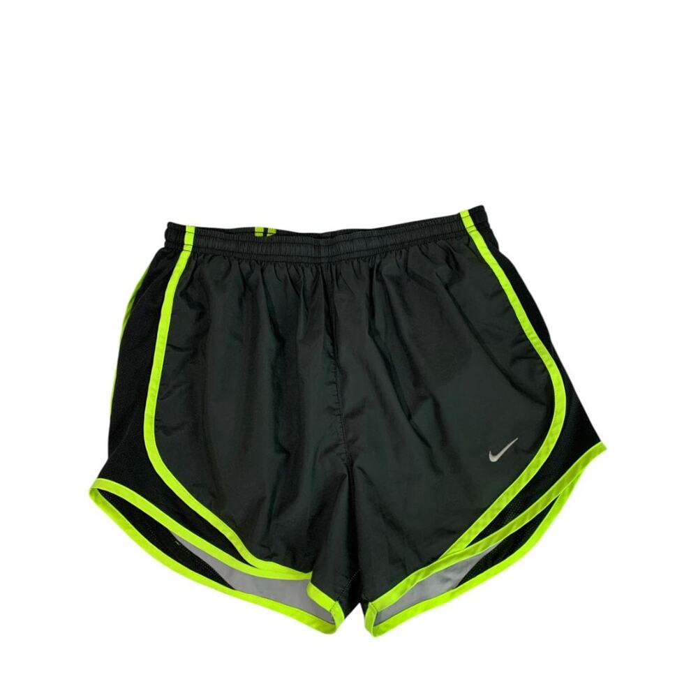Small Nike Dri-Fit Womens Black Neon Trim Running Shorts